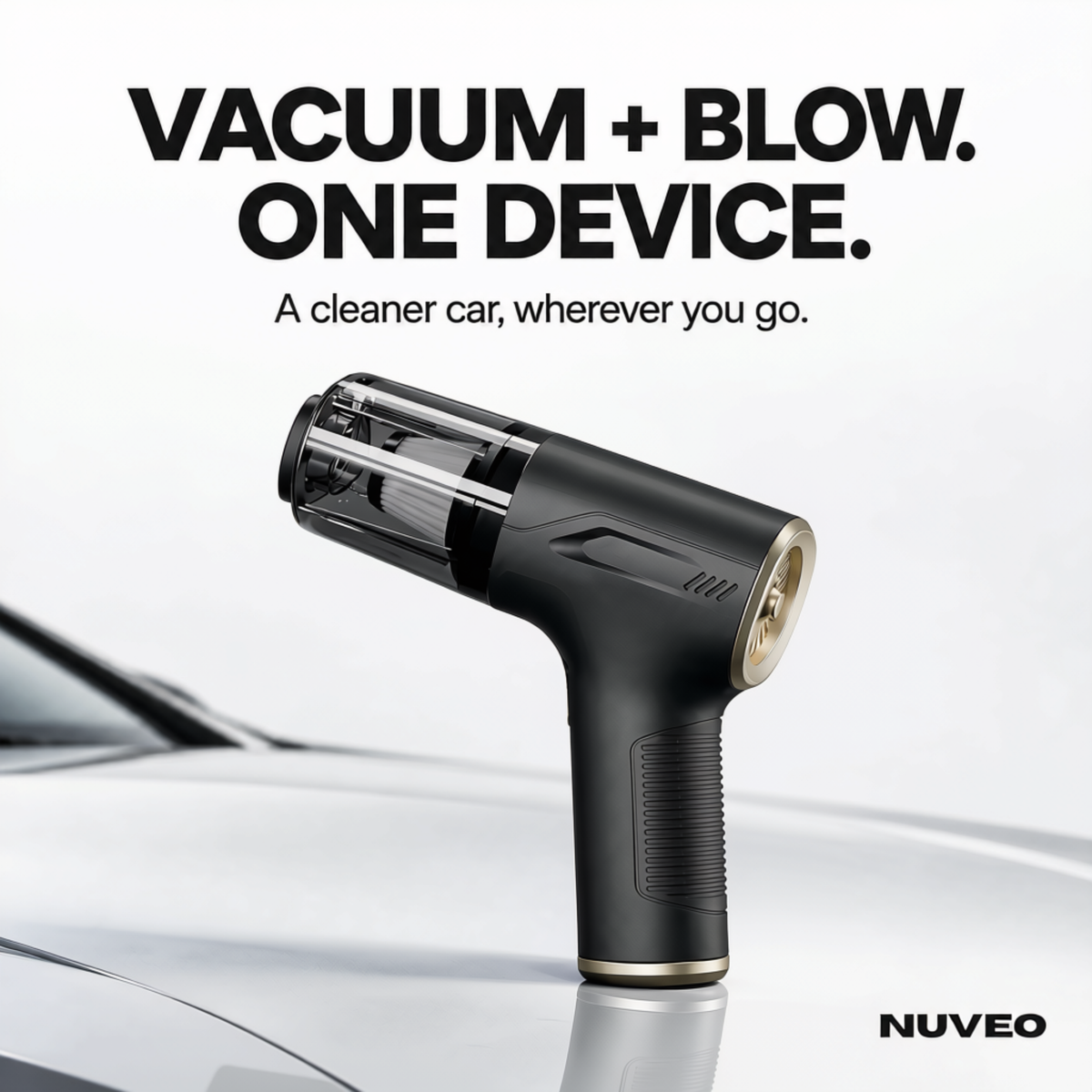 Nuveo - 2-in-1 Compact Car Vacuum & Blower