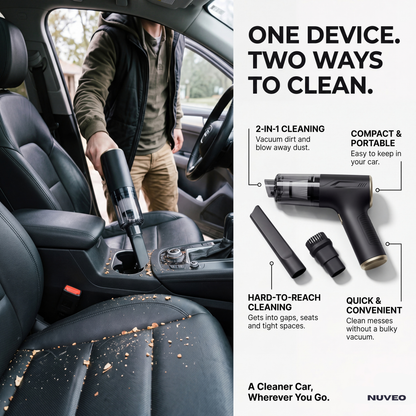 Nuveo - 2-in-1 Compact Car Vacuum & Blower